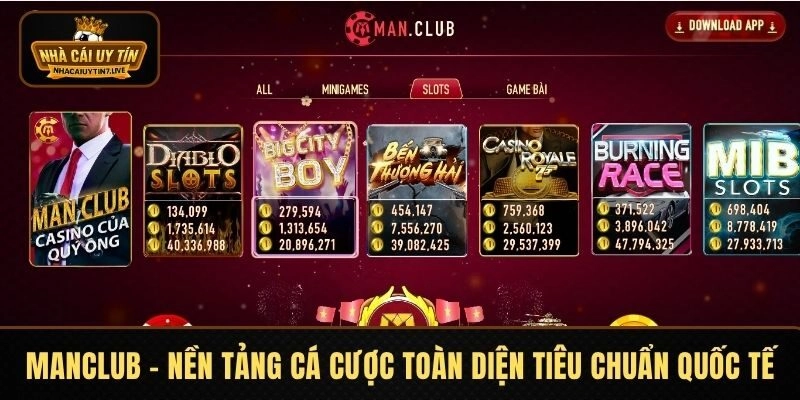 MANCLUB - Nền tảng cá cược toàn diện với tiêu chuẩn quốc tế MANCLUB - Nền tảng cá cược toàn diện với tiêu chuẩn quốc tế