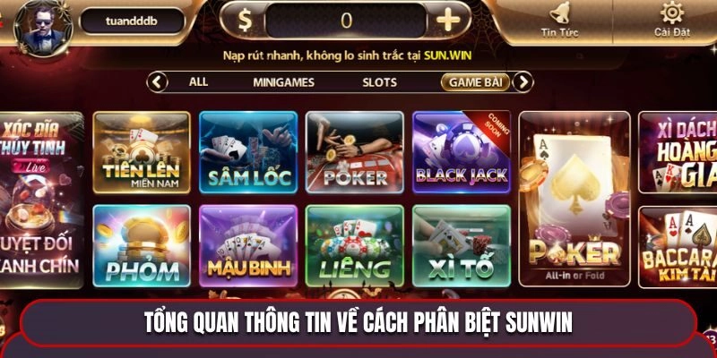 Tổng quan thông tin về cách phân biệt Sunwin